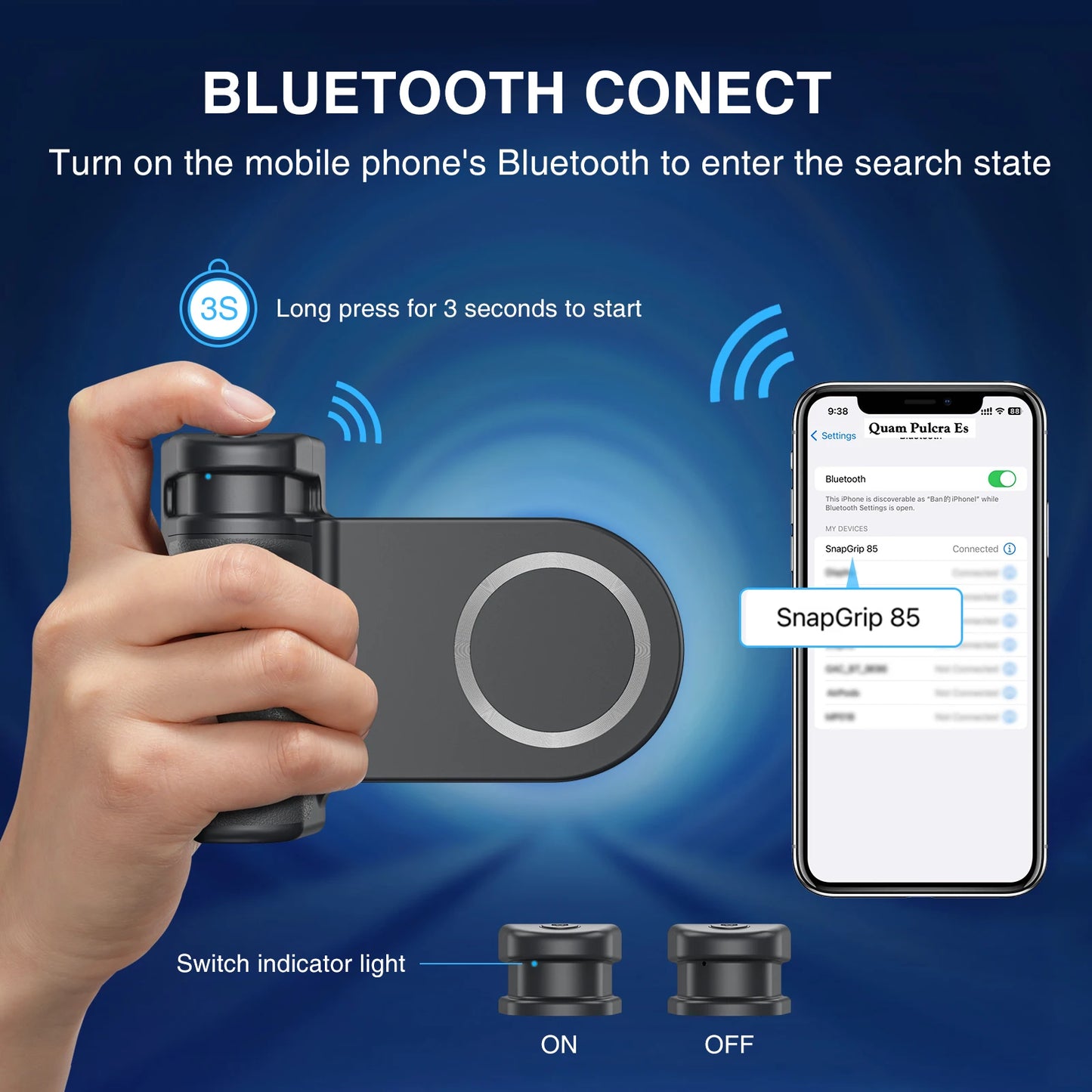 Magnetic Snapgrip Bluetooth Shutter Handheld Selfie Booster Phone Capgrip for iPhone HUAWEI Xiaomi Hand Grip with Ring